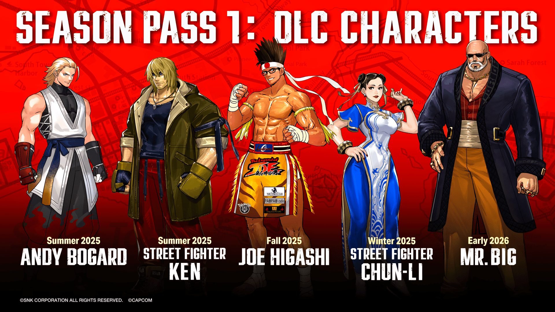 Fatal Fury City Of The Wolves Dlc Andy Ken Joe Chun Li Mr Big Pixelarab Scaled