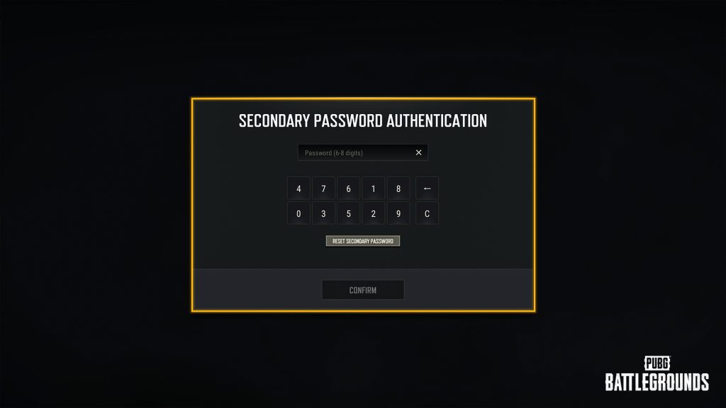 7 Secondary Password