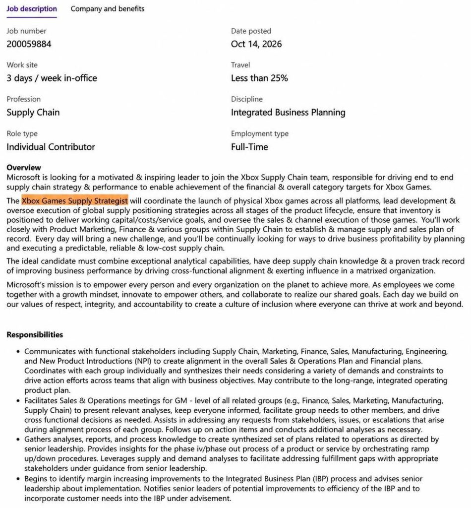 XBOX Games Supply Strategist