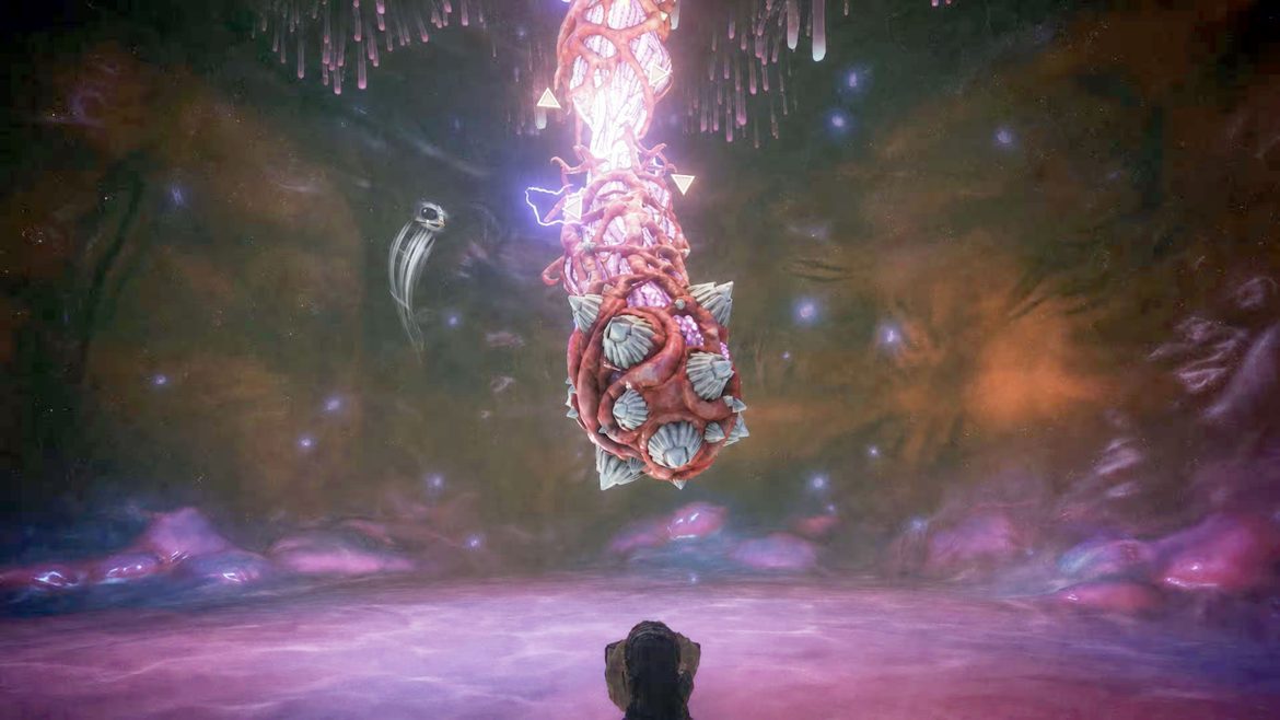 Young Link Attacking The Mini Boss In Jabu Jabu S Belly In The Zelda Ocarina Of Time Remake On Switch 2