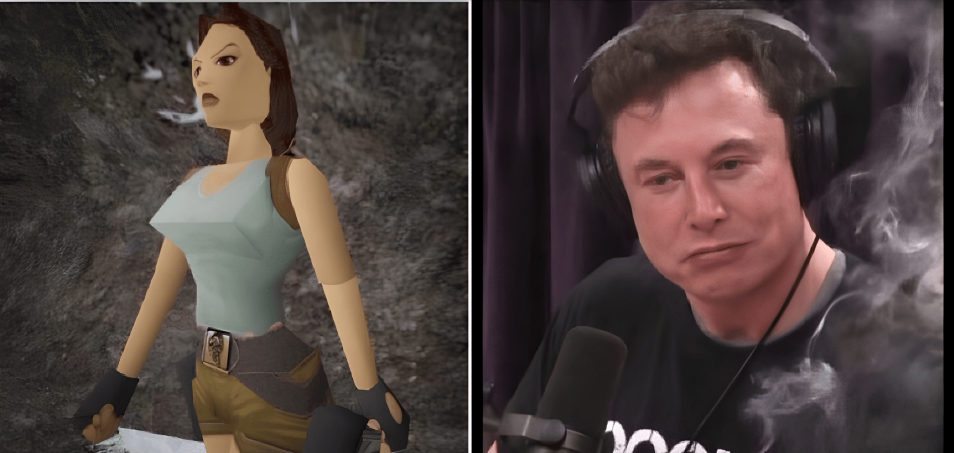 Elon Musk Lara Croft
