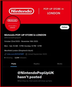 Nintendo تطرق أبواب لندن لأول مرة : متجر مؤقت يتحوّل إلى حدث تاريخي في أوروبا 60 Announcing The Nintendo Pop Up Store In London V0 Cbfw58kf0ntf1