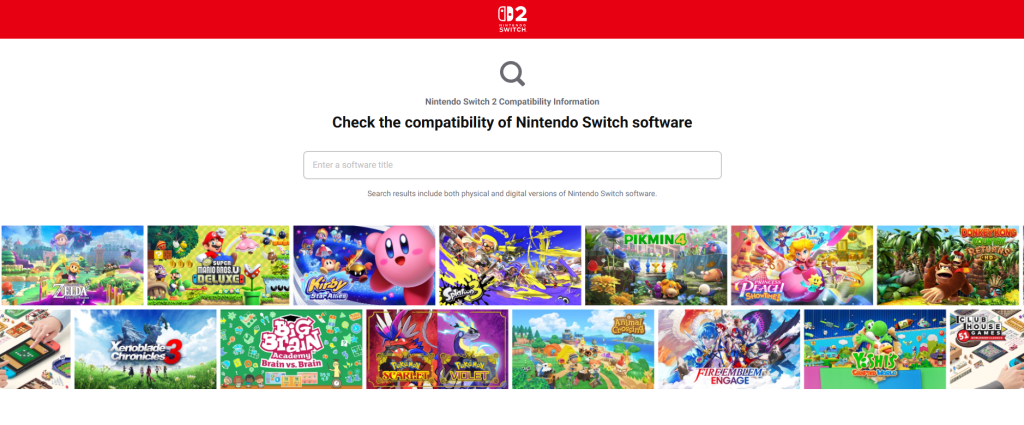 Check The Compatibility Of Nintendo Switch Software Pixelarab