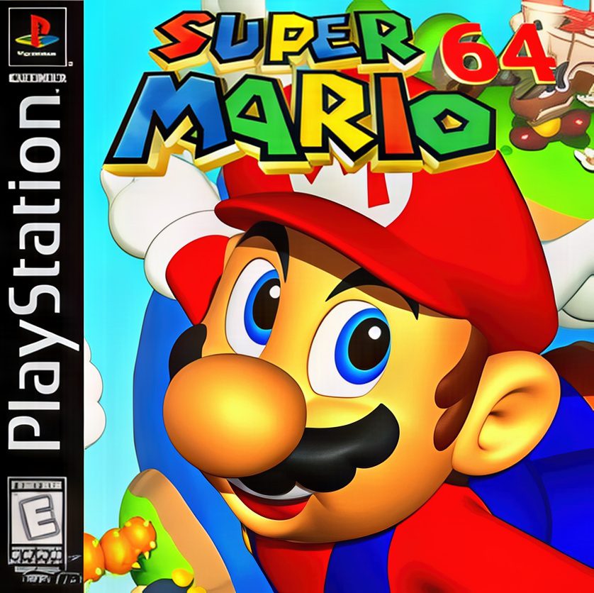 Super Mario 64 Playstation Pixelarab