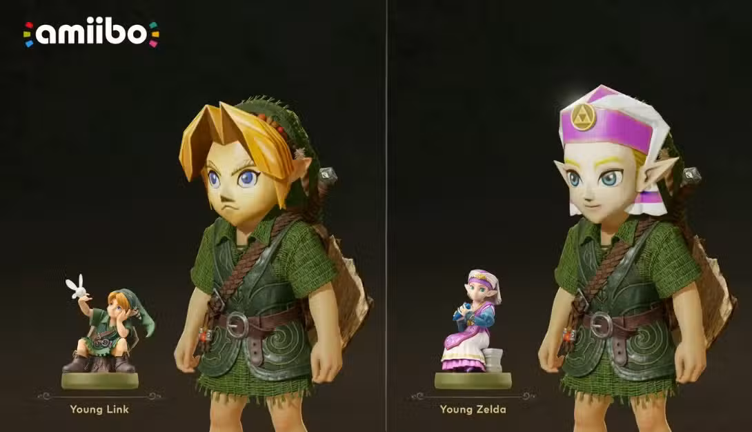 Nintendo تؤكد محتوى إضافيًا عبر amiibo في The Legend of Zelda: Ocarina of Time 11 Ocarina Of Time Masks Amiibo Wear
